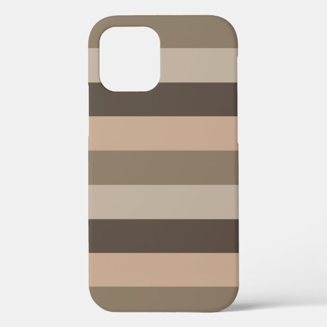 Modernes, elegantes Streifenmuster Case-Mate iPhone Hülle (Rückseite)