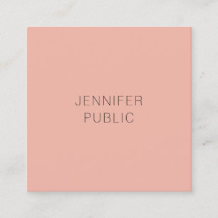Modernes, elegantes Template Minimalistisch Quadratische Visitenkarte