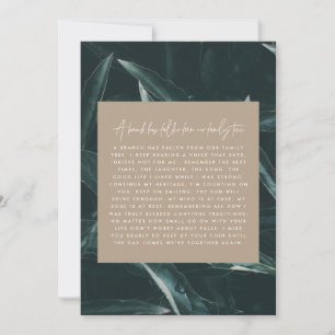 Modernes elegantes Trauergedicht