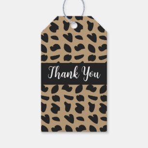 Modernes elegantes, trendy Leopard-Muster Geschenkanhänger
