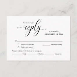 Modernes elegantes UAWG, Schwarzer Schriftart, Rea Begleitkarte