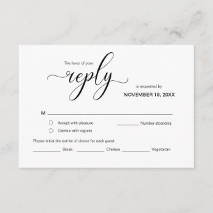 Modernes elegantes UAWG, Schwarzer Schriftart, Rea Begleitkarte