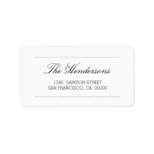 Modernes elegantes und Minimalistisch Adressaufkleber