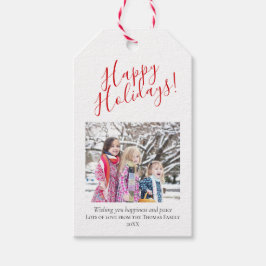 Modernes & elegantes Weihnachtsfamilien Weihnachte Geschenkanhänger