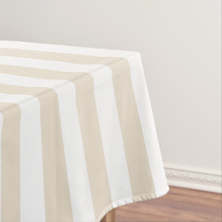 Modernes Elfenbein-breite Streifen-Tischdecke Tischdecke