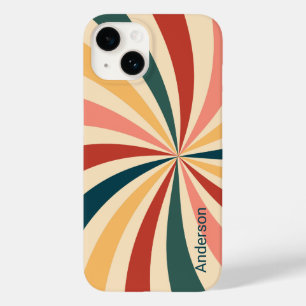 Modernes Eligant Retro Line Monogramm Case-Mate iPhone 14 Hülle