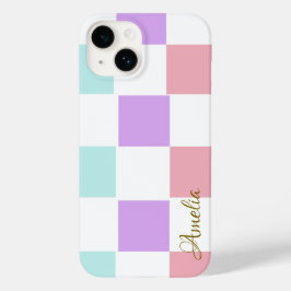 Modernes Eligant Retro Line Monogramm Case-Mate iPhone 14 Hülle