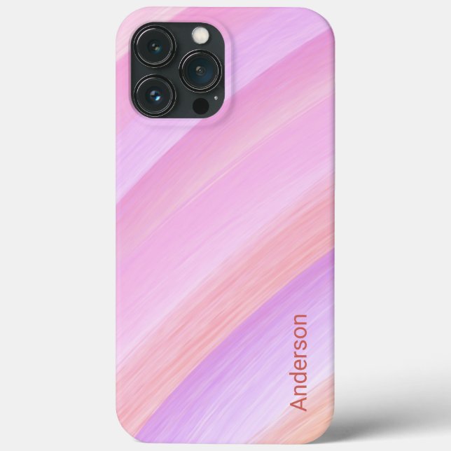 Modernes Eligant Retro Line Monogramm Case-Mate iPhone Hülle (Rückseite)