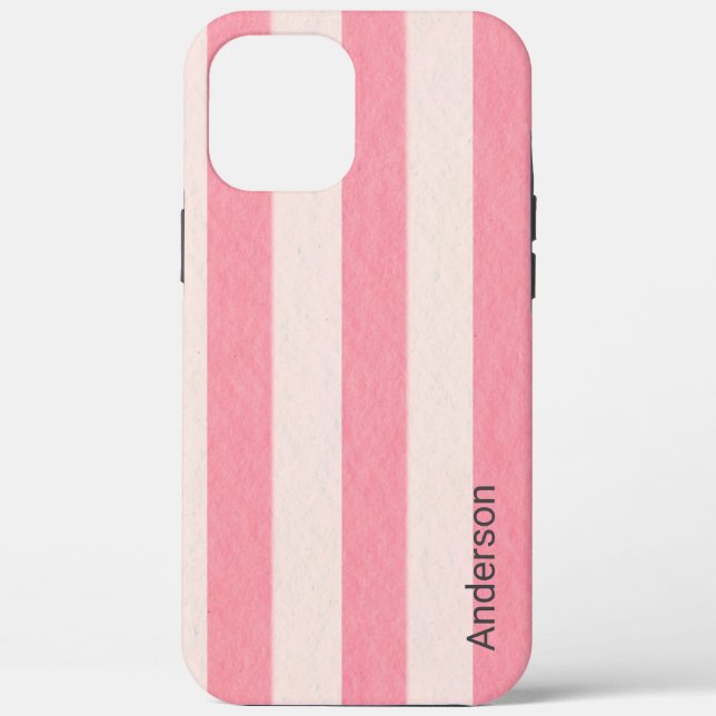 Modernes Eligant Retro Line Monogramm Case-Mate iPhone Hülle (Rückseite)