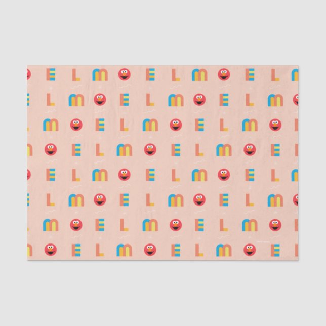 Modernes Elmo Muster Seidenpapier (Vorderseite)