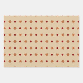 Modernes Erntedank  Colors Set 3 Geschenkpapier Set