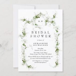 Modernes Eucalyptus Wreath Monogramm-Brautparty