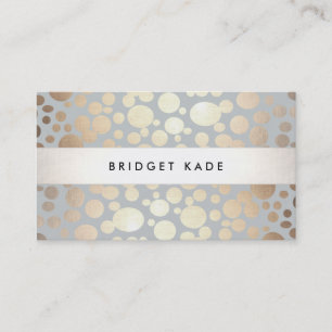 Modernes Event-Planer Gold & Silver Circle Muster Visitenkarte