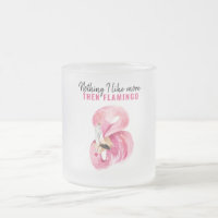 Modernes Exotic Pink Watercolor Flamingo Geschenk