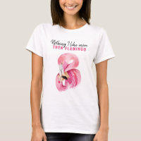 Modernes Exotic Pink Watercolor Flamingo Geschenk