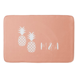 Modernes, exotisch rosa Muster Badematte