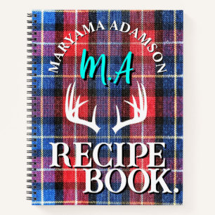 Modernes Familienrezeptbuch. Rustic Buffalo Kari Notizbuch