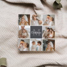 Modernes Family Collage Foto & Personalisierte Ges