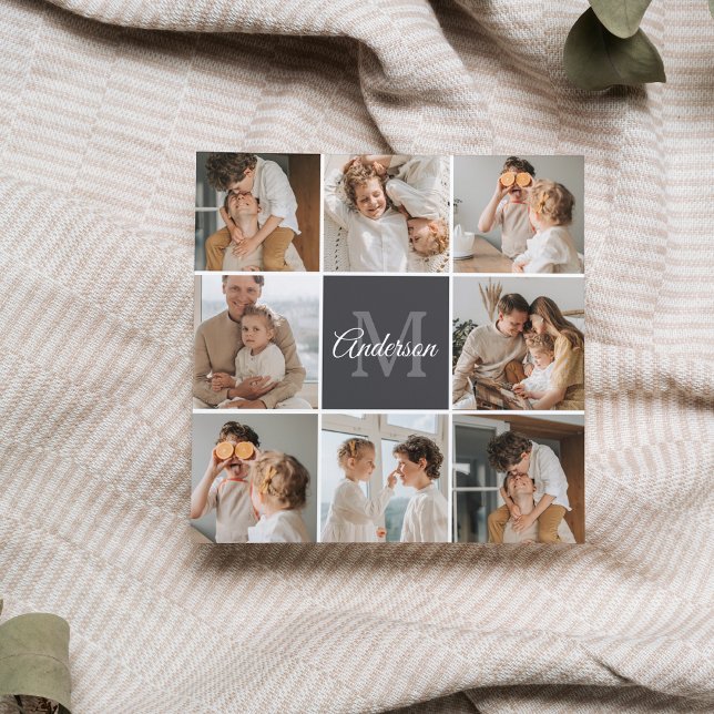 Modernes Family Collage Foto & Personalisierte Ges (Von Creator hochgeladen)