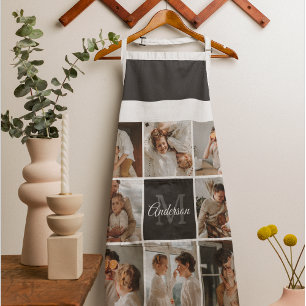 Modernes Family Collage Foto & Personalisierte Ges Schürze