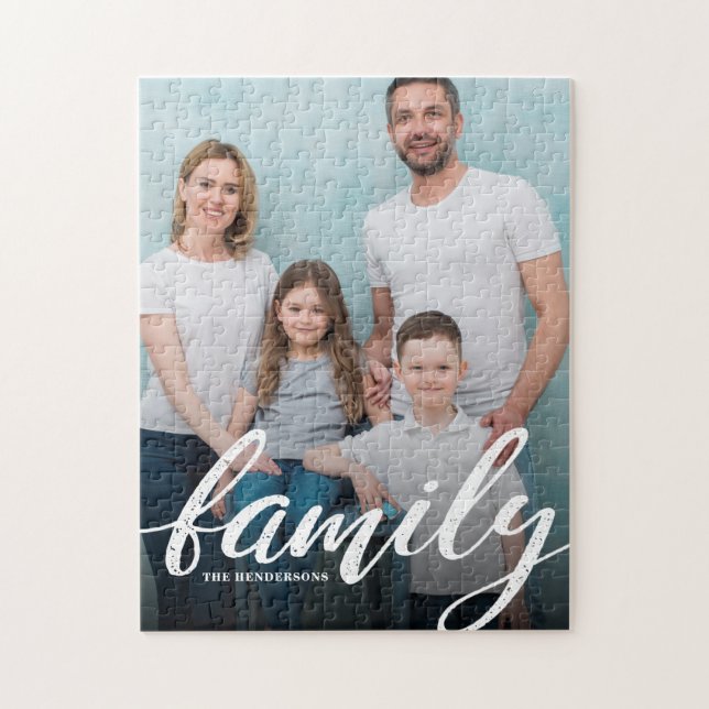 Modernes Family Script-Foto (Vertikal)