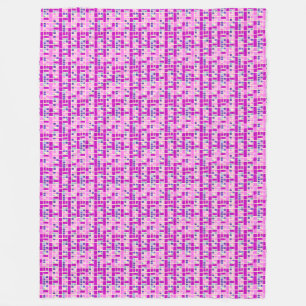 Modernes Farbblock Fleece Blanket - Mosaikgitter