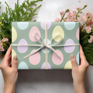 Modernes, farbenfroh gepanzertes Eiermuster   Oste Geschenkpapier