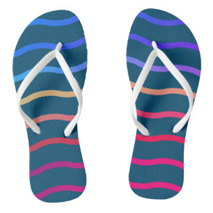 Modernes, farbenfroh-stahlblaues Hintergrundbild Flip Flops