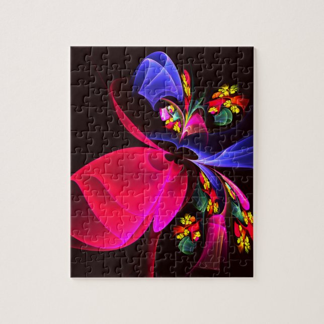 Modernes, farbenfrohes Abstraktes Kunstmuster #06 (Vertikal)