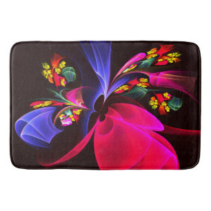 Modernes, farbenfrohes Abstraktes Kunstmuster #06 Badematte