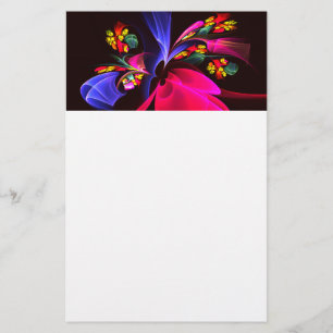Modernes, farbenfrohes Abstraktes Kunstmuster #06 Briefpapier