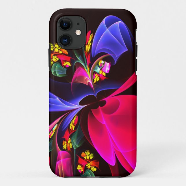 Modernes, farbenfrohes Abstraktes Kunstmuster #06 Case-Mate iPhone Hülle (Rückseite)