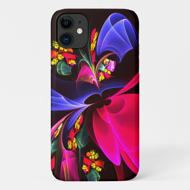 Modernes, farbenfrohes Abstraktes Kunstmuster #06 Case-Mate iPhone Hülle (Rückseite)