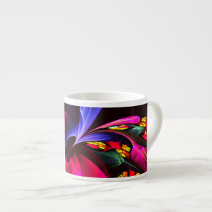 Modernes, farbenfrohes Abstraktes Kunstmuster #06 Espressotasse