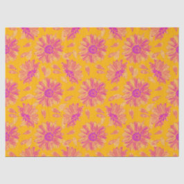 Modernes, farbenfrohes, florales Muster Seidenpapier