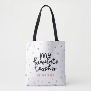 Modernes, farbenfrohes Lieblingssterngeschenk Tasche