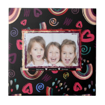 Modernes, farbenfrohes Rainbow Custom Foto