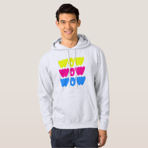 Modernes, farbenfrohes WOW MAMA Sprichwort Einfach Hoodie