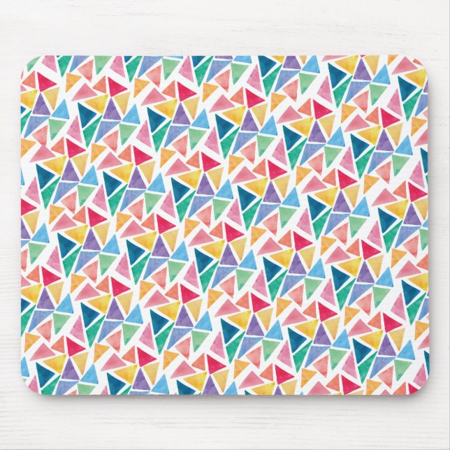 Modernes farbiges Dreieck Mousepad (Vorne)