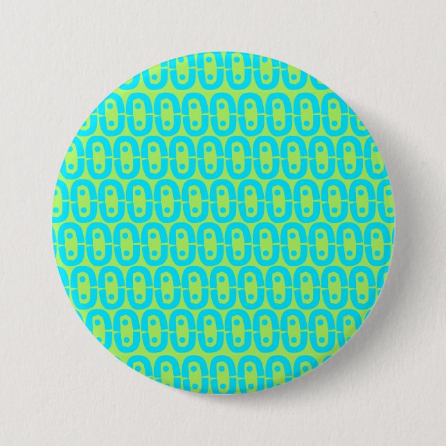 modernes farbiges Muster Button (Vorderseite)