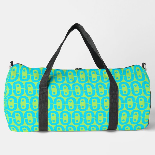 modernes farbiges Muster Duffle Bag (Vorderseite)
