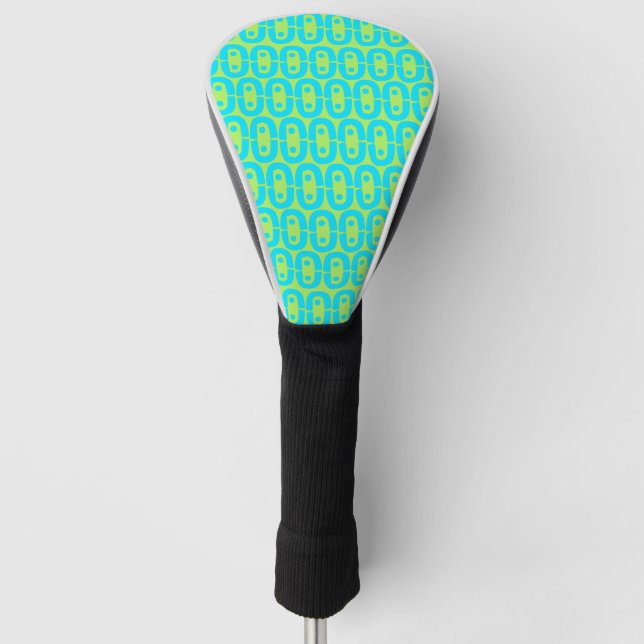 modernes farbiges Muster Golf Headcover (Vorderseite)
