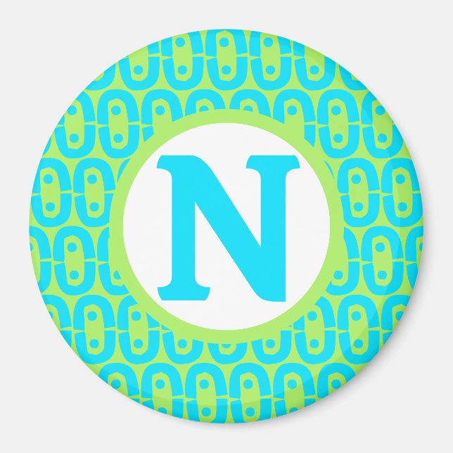 modernes farbiges Muster Magnet (Vorne)