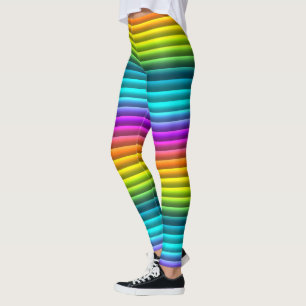 Modernes, farbiges Regenbogenmuster Leggings