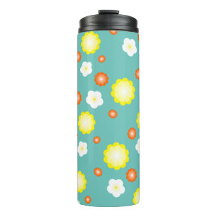 Modernes Farbverlauf Dissy Blume Girl Thermosbecher