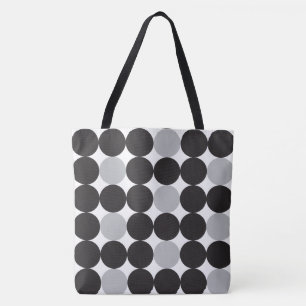 Modernes, fein graues, geometrisches Muster Tasche