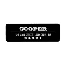 Modernes, feines Grafisches Schwarz | White Addres