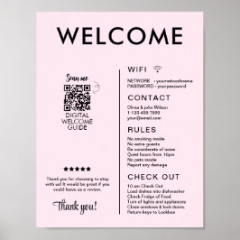 Modernes Ferienhaus Willkommen Poster