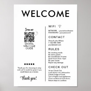 Modernes Ferienhaus Willkommen Poster