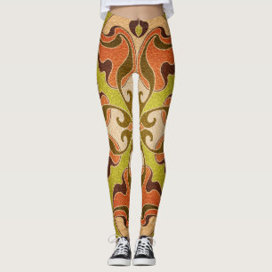 Modernes, festes Glasfenster Leggings